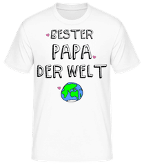 Bester Papa Der Welt Erde · Männer Basic T-Shirt