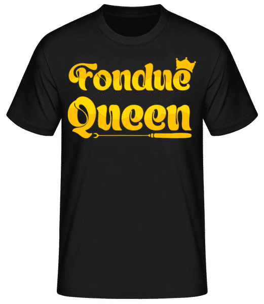 Aperçu: Fondue Queen - T-shirt standard Homme - Noir - Devant