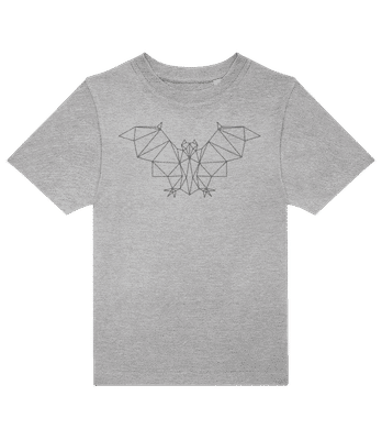 Polygon Chauve-Souris - T-shirt enfants B&C - Gris chiné - Devant