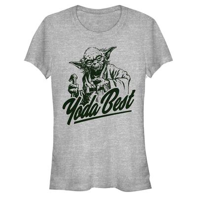 Star Wars - Yoda Best - Femme T-shirt - Gris chiné - Devant