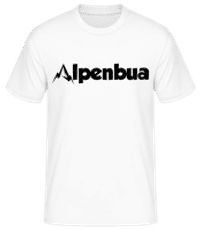Alpenbua - Männer Basic T-Shirt - Weiß - Vorne