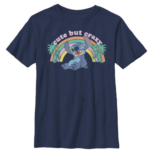 Aperçu: Disney - Lilo & Stitch - Stitch Kawaii - Enfant T-shirt - Bleu marine - Devant