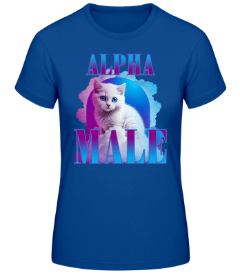 Alpha Male Kočka - Dámské basic tričko - Královská modrá - Napřed