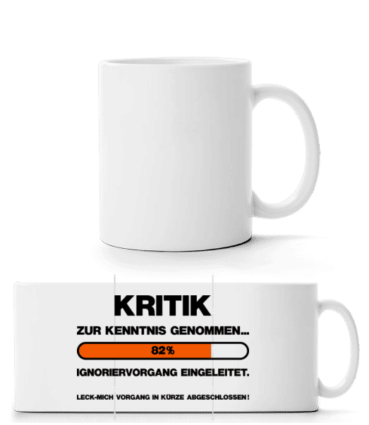 Vorschau: Ignoriervorgang Eingeleitet - Panoramatasse - Weiß - Vorne