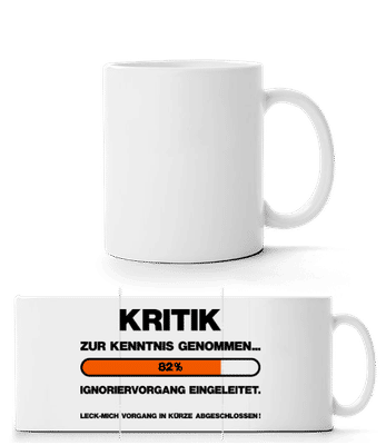 Ignoriervorgang Eingeleitet - Panoramatasse - Weiß - Vorne