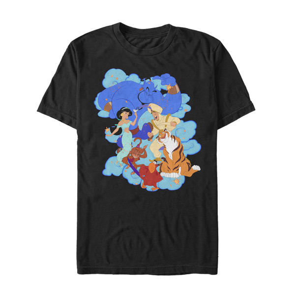 Aperçu: Disney - Aladin - Skupina Agrabah Dance Off - Homme T-shirt - Noir - Devant