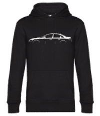 'Audi A4 (B8)' Silhouette - Männer Standard Hoodie - Schwarz - Vorne
