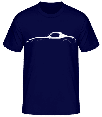 'Mazda MX-5 Miata RF ND' Silhouette - Pánske basic tričko - Namornícka modrá - Predné