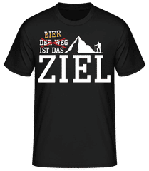 Bier Ist Das Ziel · Männer Basic T-Shirt