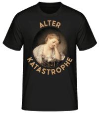 Alter Katastrophe - Männer Basic T-Shirt - Schwarz - Vorne