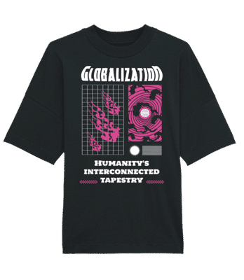 Globalization - Camiseta oversized Bio Stanley Stella - Negro - delante