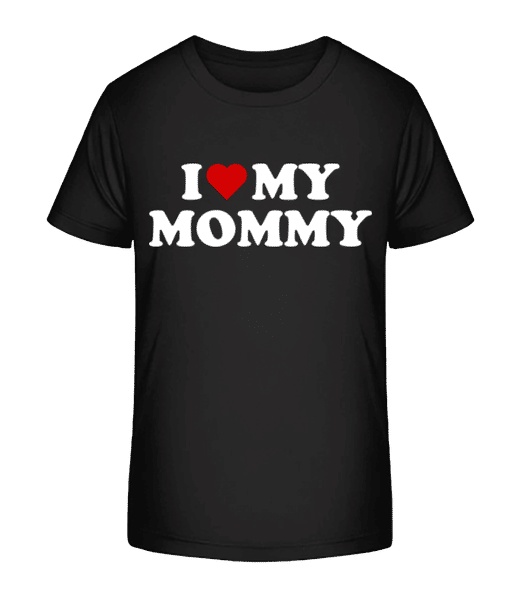 Aperçu: I Love My Mommy - T-shirt bio Enfant Stanley Stella 2.0 - Noir - Devant
