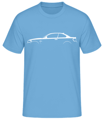 'BMW 1M Coupe E82' Silhouette - Men's Basic T-Shirt - Light blue - Front
