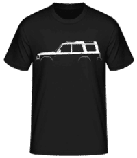'Land Rover Discovery (1998)' Silhouette - Men's Basic T-Shirt - Black - Front