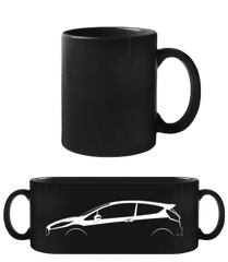 'Ford Fiesta ST Mk VI' Silhouette · Schwarze Tasse