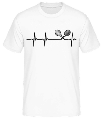 Pulsation Tennis - T-shirt standard Homme - Blanc - Devant
