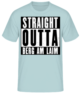 Straight Outta Berg Am Laim 1 - Männer T-Shirt B&C - Mintgrün - Vorne