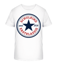 Schulkind Erstklassig 2026 - Kinder Bio T-Shirt Stanley Stella 2.0 - Weiß - Vorne