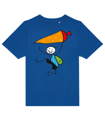 Child With Cornet Filled With Sweets - Camiseta niño B&C - Azul real - delante