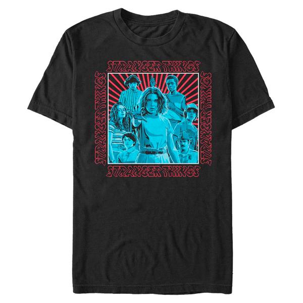 Aperçu: Netflix - Stranger Things - Skupina - Homme T-shirt - Noir - Devant