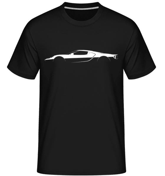 Aperçu: 'Ford GT (2017)' Silhouette -  T-Shirt Shirtinator homme - Noir - Devant