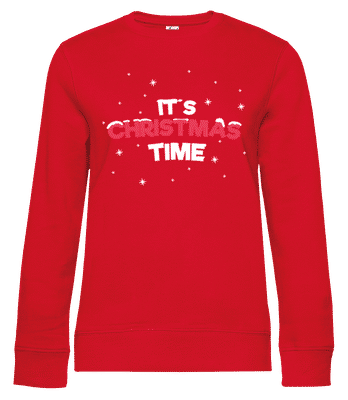 It's Christmas Time - Sweat-shirt standard pour femme - Rouge - Devant