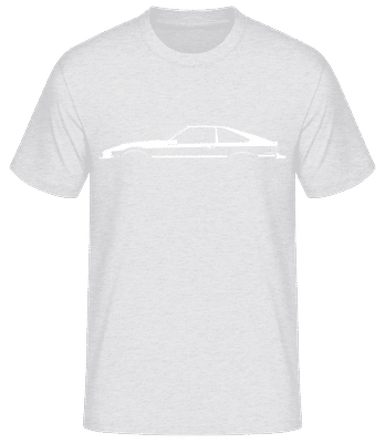 'Toyota Supra A60' Silhouette - Men's Basic T-Shirt - Heather grey - Front