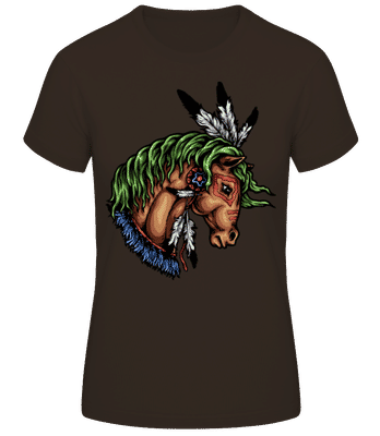 Native Wildlife - Women's Basic T-Shirt - Brown - Front