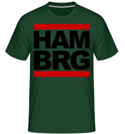 Hamburg Germany -  T-Shirt Shirtinator homme - Vert bouteille - Devant