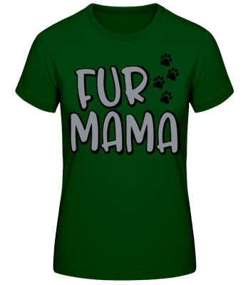 Fur Mama - Women's Basic T-Shirt - Bottle green - Front