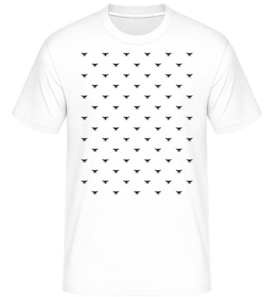 Aperçu: Des Drones Partout -  T-Shirt Shirtinator homme - Blanc - Devant