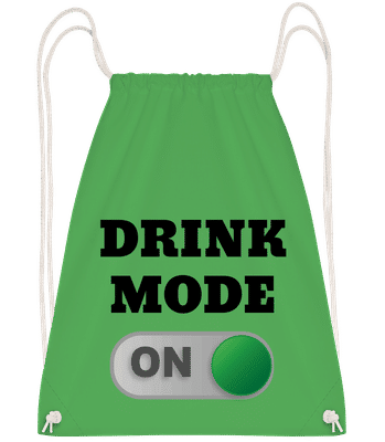 Drink Mode On - Sac à dos Drawstring - Vert irlandais - Vorn