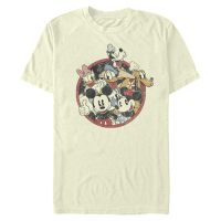 Disney Classics - Ratón Miguelito Miguelín - Skupina Retro Groupie - Hombres Camiseta - Crema - delante
