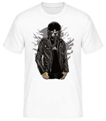 Sky Fighter - Männer Basic T-Shirt - Weiß - Vorne