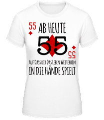 Schnapszahl 55 · Frauen Basic T-Shirt