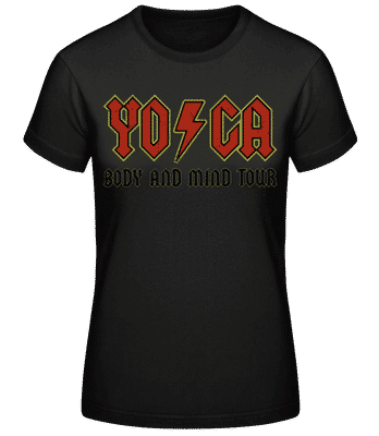 Yoga Body And Mind - Women's Basic T-Shirt - Black - Front
