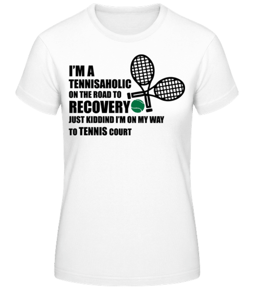 Vorschau: I'm A Tennisaholic - Frauen T-Shirt B&C - Weiß - Vorne