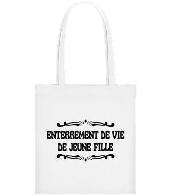 Enterrement De Vie De Jeune Fille - Tote Bag - Blanc - Devant