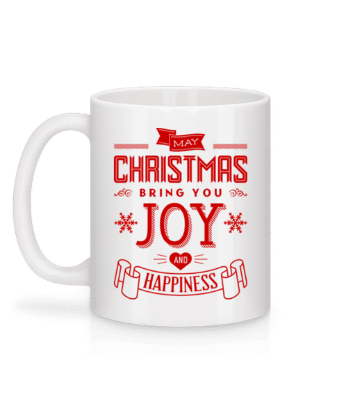 Aperçu: May Christmas Bring You Joy And  - Mug en céramique blanc - Blanc - Derrière
