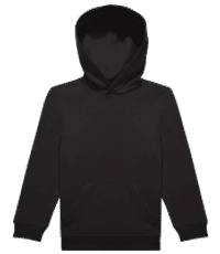 Kinder Standard Hoodie - Schwarz - Vorne