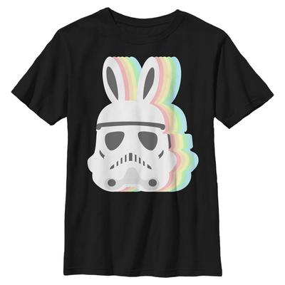 Star Wars - Trooper Storm Bunny - Easter - Kids T-Shirt - Black - Front