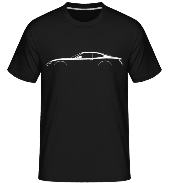 Aperçu: 'Jaguar XKR (X100)' Silhouette -  T-Shirt Shirtinator homme - Noir - Devant