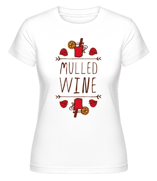Aperçu: Mulled Wine Sign -  T-shirt Shirtinator femme - Blanc - Devant