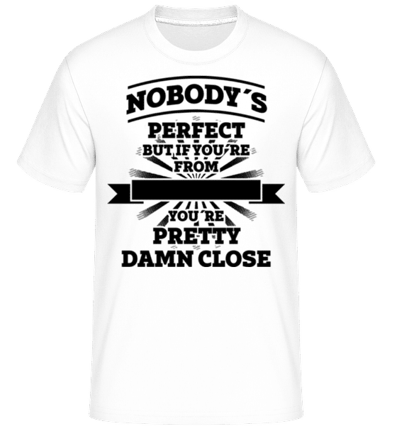 Aperçu: Nobody's Perfect But -  T-Shirt Shirtinator homme - Blanc - Devant