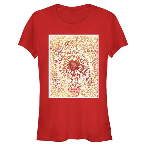 Aperçu: Netflix - Stranger Things - Logo Waffle Poster - Femme T-shirt - Rouge - Devant