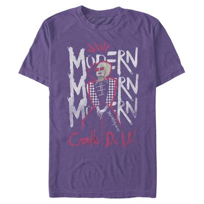 Disney Classics - Cruella - Cruella DeVille Modern Masterpiece - Men's T-Shirt - Purple - Front