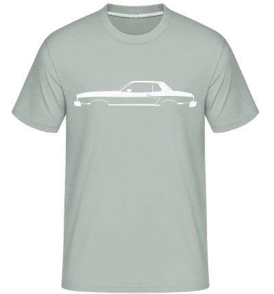 'Ford Mustang Ghia Coupe1974' Silhouette - Shirtinator Men's T-Shirt - Mint Green - Front