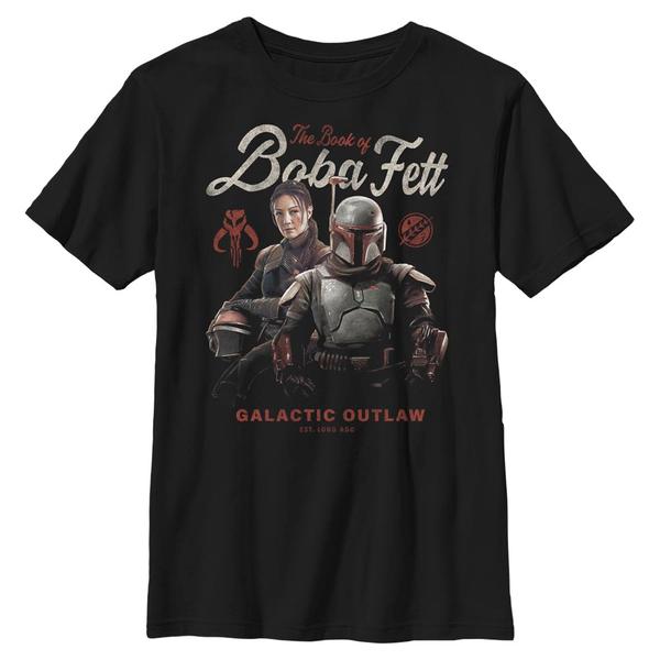 Aperçu: Star Wars - Book of Boba Fett - Skupina Boba Badge - Enfant T-shirt - Noir - Devant