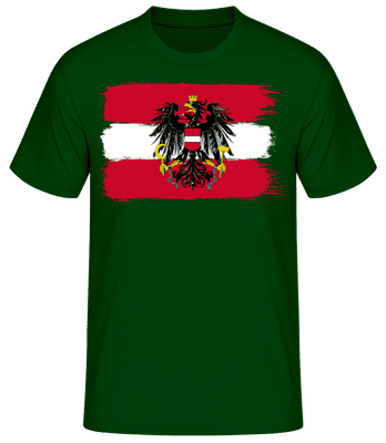 Drapeau Autriche - T-shirt standard Homme - Vert bouteille - Devant