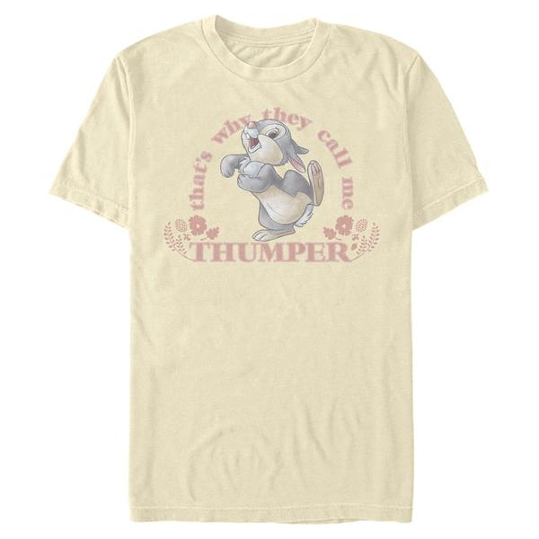 Aperçu: Disney Classics - Bambi - Thumper Call Me - Homme T-shirt - Crème - Devant